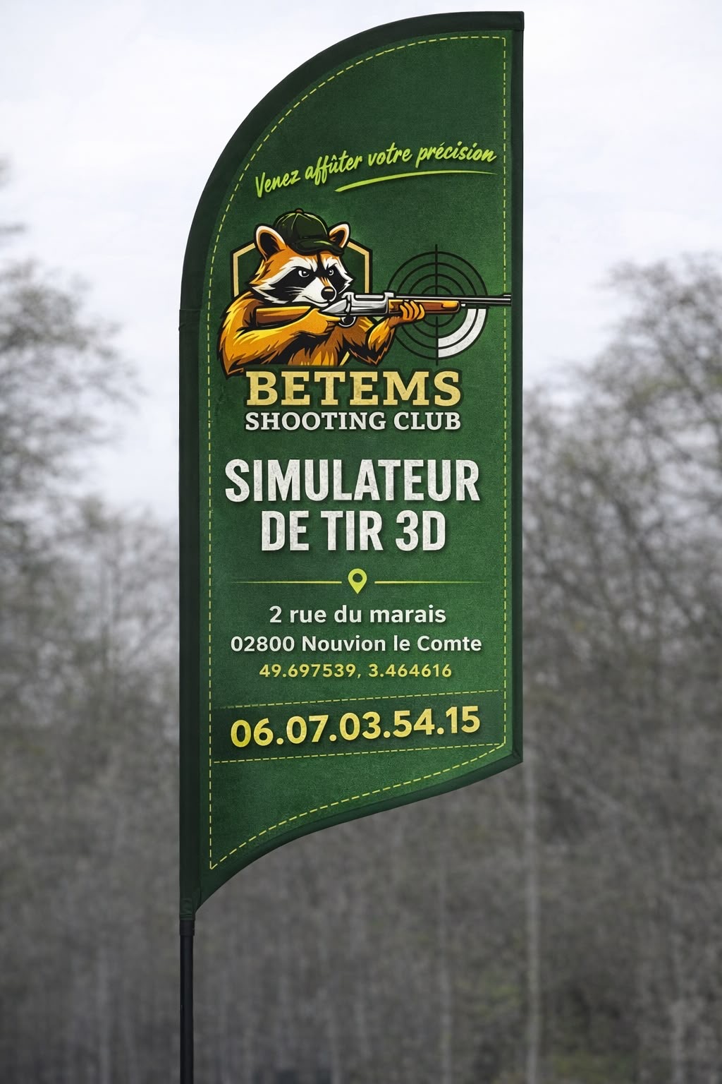 Session de tir simulateur ball-trap à Nouvion-le-Comte, Aisne